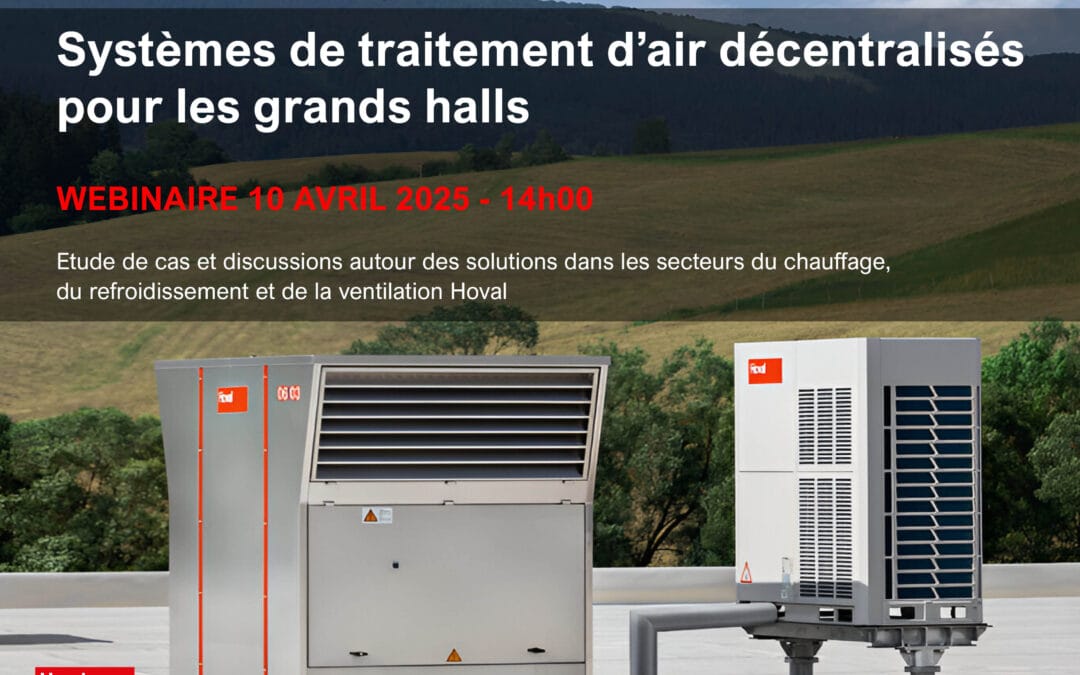 Participez au webinaire Hoval le 10 avril
