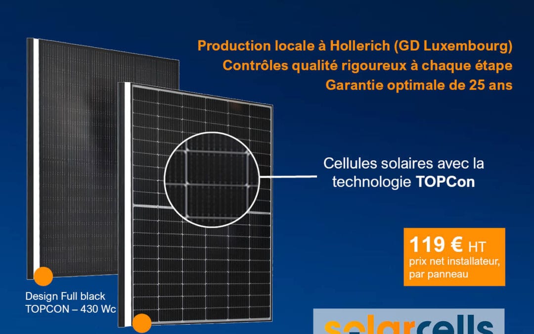 Nouvelle génération de panneaux Solarcells :